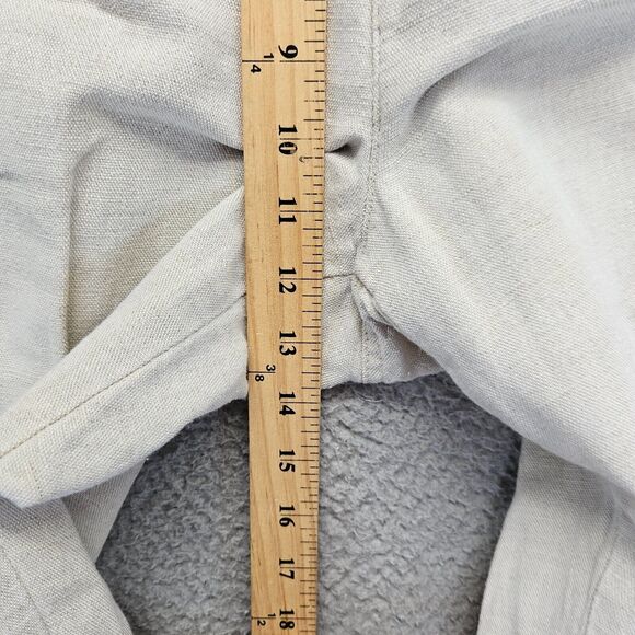 Dockers Khakis Pants Mens 36x32 Beige Stonewashed Linen Relaxed Fit Flat Front - Picture 5 of 12